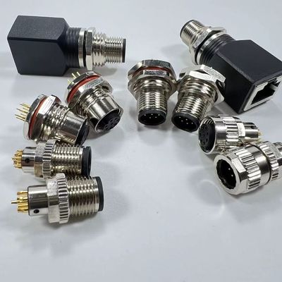 سعر جيد Gold Plated Panel Mount Electrical Automotive Sensor Connectors For Harsh Environments الانترنت