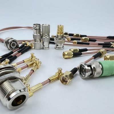 سعر جيد Bulkhead RF Coaxial Connector TNC BNC UHF N SMA SMB SSMA SSMB SMC SSMC Panel Mount الانترنت