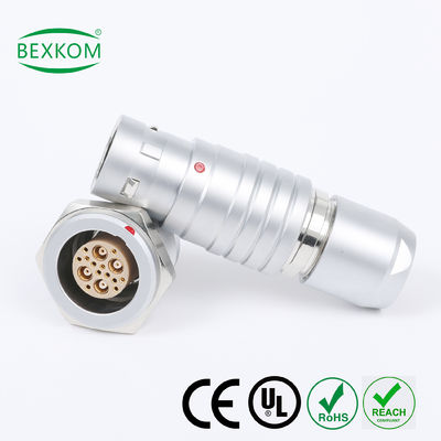 سعر جيد Metal shell brass chrome plated EMC shielding Waterproof high end use push pull locked compatible to LEMO ODU Fischer Circular connectors الانترنت