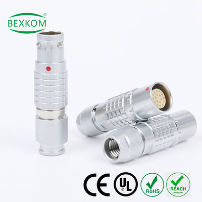 سعر جيد Harsh environment use contact gold plated EMC shielding Waterproof top quality use push pull locked compatible to LEMO ODU Fischer metal circular connectors الانترنت